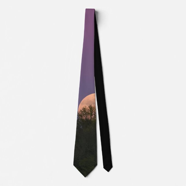 Pink Supermoon Eagle Neck Tie (Front)