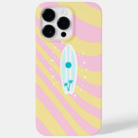 Pink Surfboard, Beach Art, Tropical Vibes, Preppy