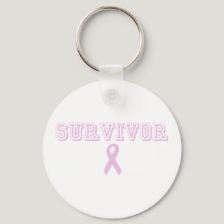 Pink Survivor Keychain