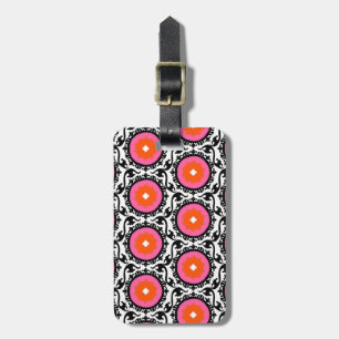 Pink Suzani Pattern Luggage Tag