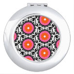 Pink Suzani Pattern Mirror For Makeup