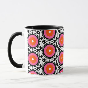 Pink Suzani Pattern Mug