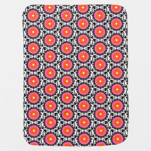 Pink Suzani Pattern Receiving Blanket