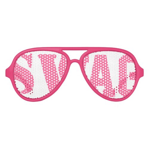 Pink Swag Party Glasses