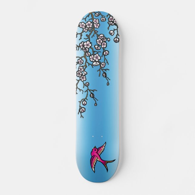Pink Swallow and Cherry Blossom Deck (Front)
