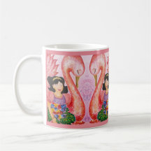 Pink Swan Mug
