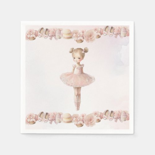 Pink Sweet Ballerina Napkins