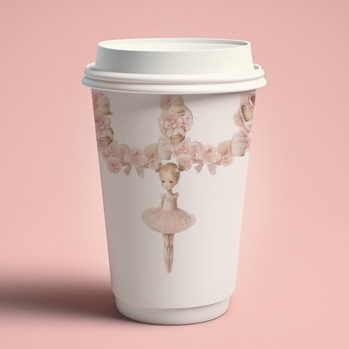 Pink Sweet Ballerina Paper Cups 