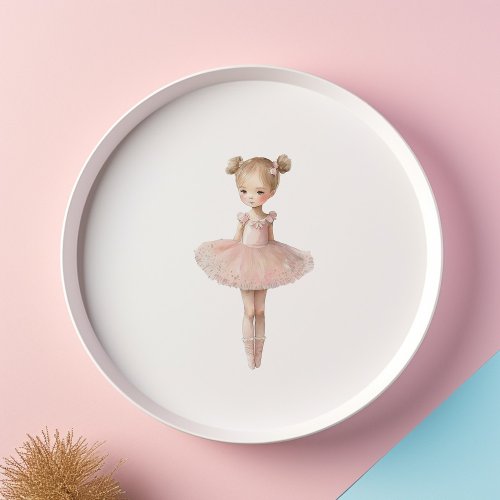 Pink Sweet Ballerina Paper Plates