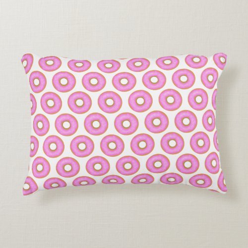 Pink Sweet Dreams Cartoon Donuts Twin Duvet Cover Accent Pillow