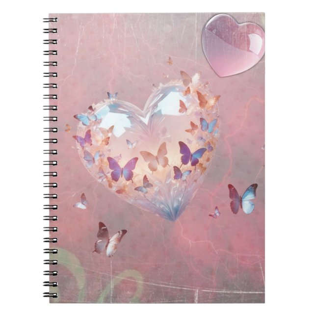 Pink Sweet Dreams Spiral Photo Notebook (Front)