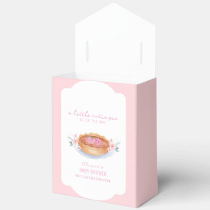 Pink Sweet Floral Cutie Pie Raspberry Baby Shower Favor Boxes