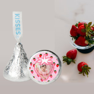 Pink Sweet Girl Berry First Birthday Strawberries  Hershey®'s Kisses®