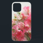 Pink sweet pea bouquet iPhone 12 pro case<br><div class="desc">Pretty spring flowers in pink shades</div>