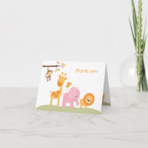 Pink Sweet Safari Note Card