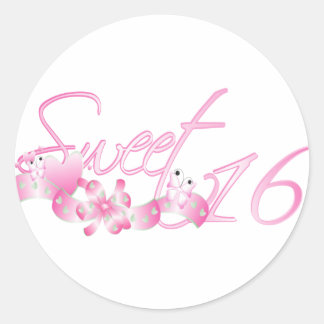 Pink Sweet Sixteen Sticker