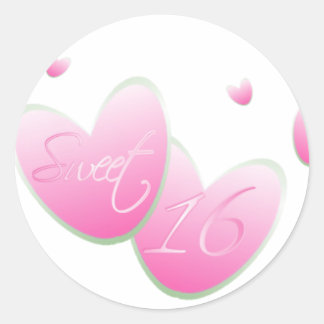 Pink Sweet Sixteen Sticker