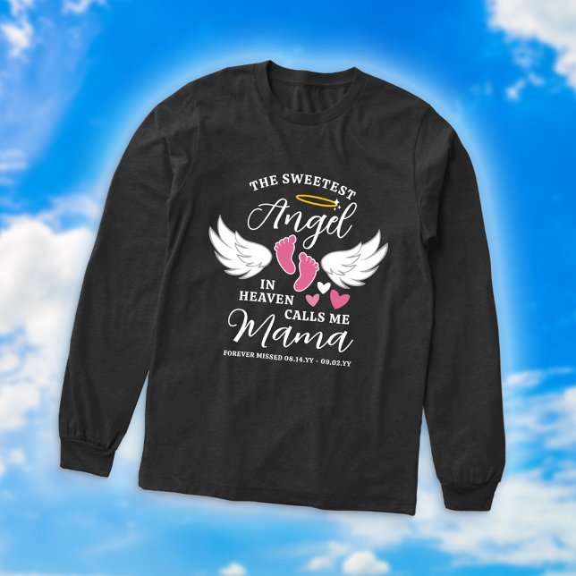 Pink Sweetest Angel Calls Me Mama Loss of Daughter Tri-Blend Shirt (Creator Uploaded)