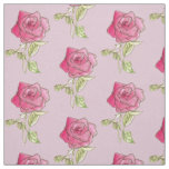 Pink Sweetheart Rose Flower Mauve Fabric