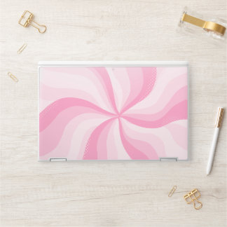 Pink Swirl Abstract Laptop Design HP Laptop Skin