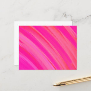 Pink Swirl Abstract  Postcard