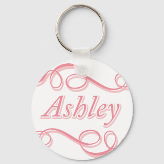 Pink Swirl Ashley Keychain