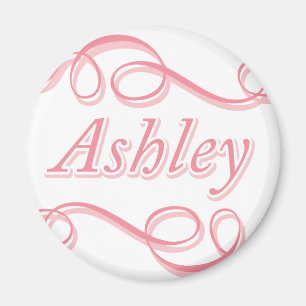 Pink Swirl Ashley Magnet