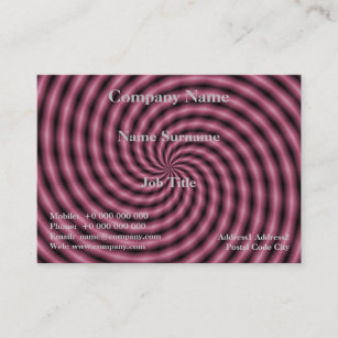 Pink Swirl Business Card