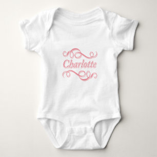 Pink Swirl Charlotte Baby Bodysuit