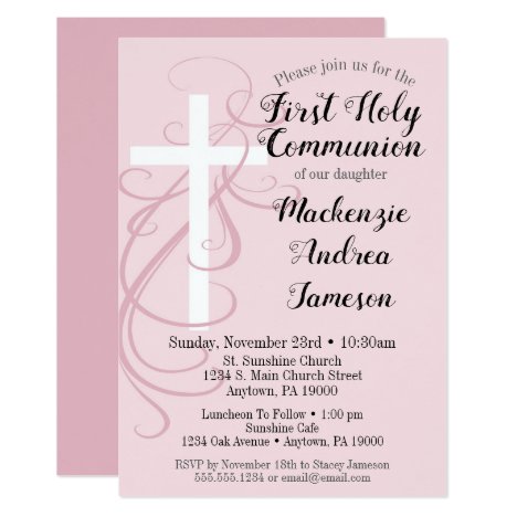 First Holy Communion Invitations - Nifty Printables