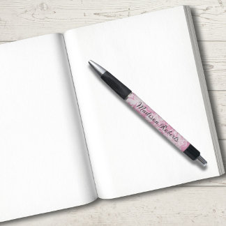Pink Swirl Custom Name Pen