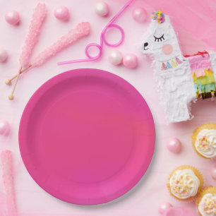 Pink Swirl Digital Print  Paper Plates
