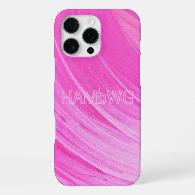 Pink Swirl HAMbWG Cell Case iPhone Case (Back)
