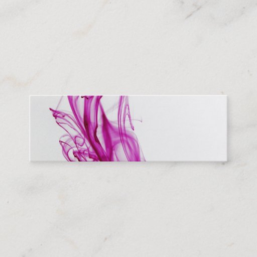 Customizable Pink Swirl Ink Drop Photography Business Cards