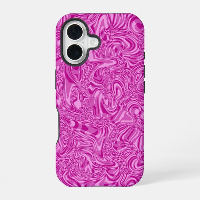 Pink Swirl Iphone Case (Back)