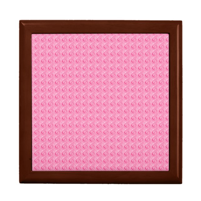 Pink Swirl Keepsake Box (Front)