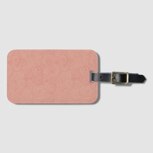 Pink Swirl Luggage Tag