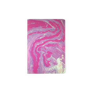 Pink Swirl Passport Holder