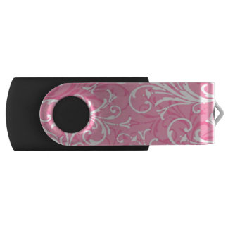 Pink Swirl Pattern USB Flash Drive