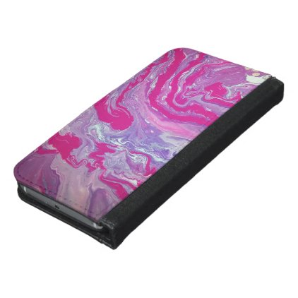 Pink Swirl Samsung Galaxy S6 Wallet Case