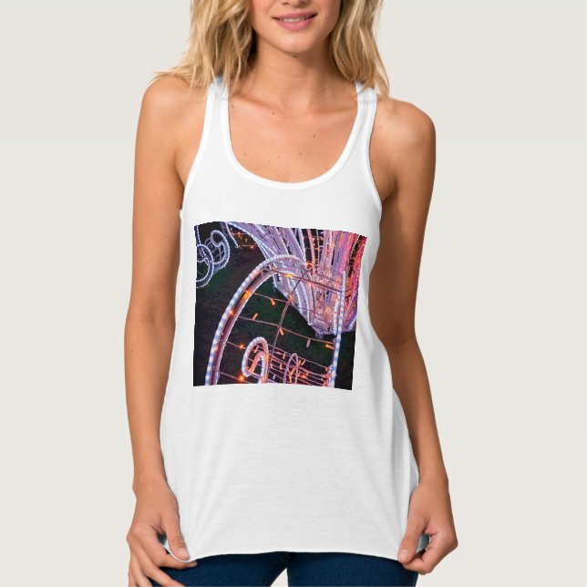 Pink swirl tank top (Front)