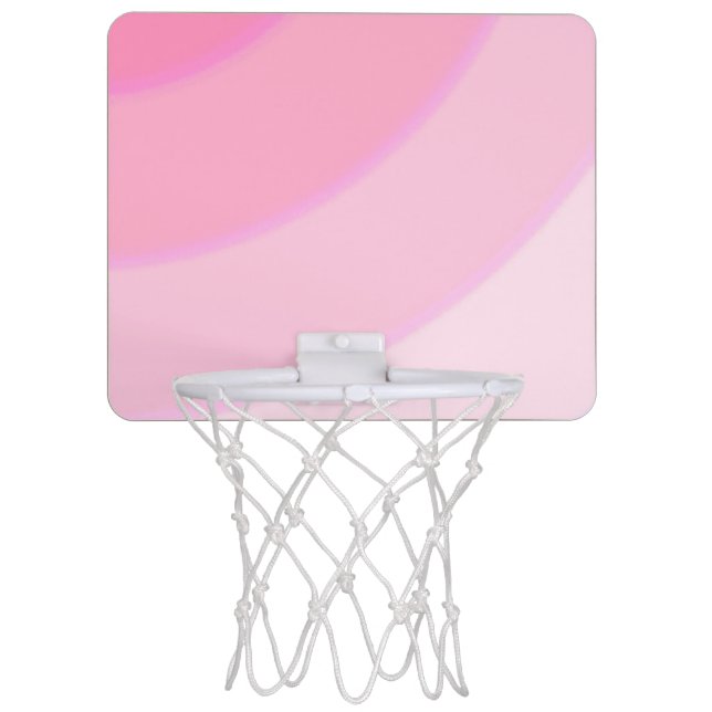 Pink Swirls Mini Basketball Hoop (Front)