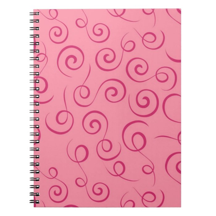 Pink Swirls Note Books