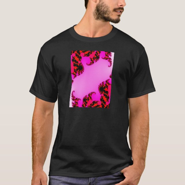 Pink swirls T-Shirt (Front)