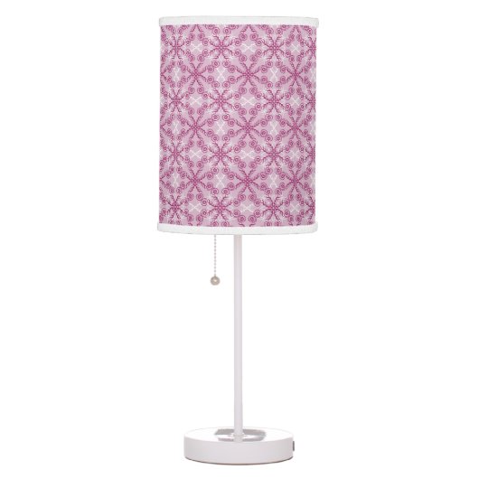 Pink Swirls Table Lamp (Right)