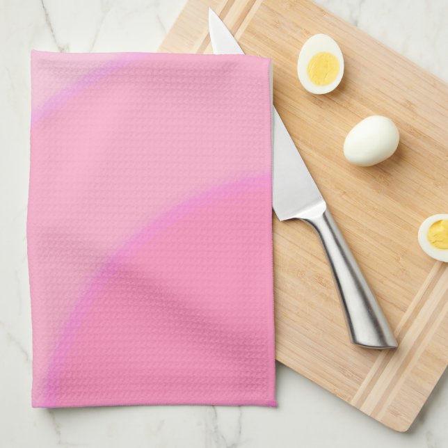 Pink Swirls Tea Towels  (Quarter Fold)