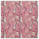 Pink Swirls Twists Paint Pour Design Fabric