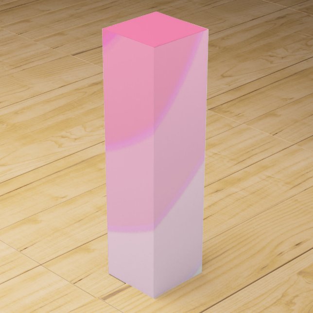 Pink Swirls Wine Gift Box (Front)