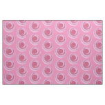Pink Swirly Abstract Circles Dots Pattern Fabric