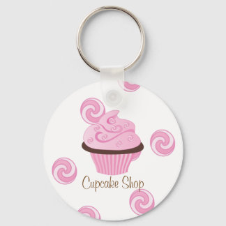 Pink Swirly Cake Keychain